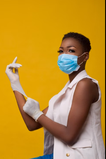 Nurse preparing for patient care